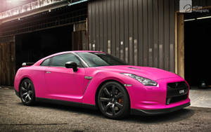 Nissan Gt R Custom Pink Paint Wallpaper