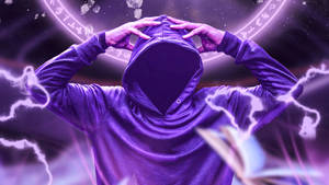 No Face Man Purple Chakra Wallpaper