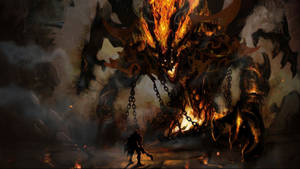 Norse Fire Giant Surtur Wallpaper