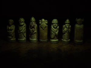 Norse God Figurines Wallpaper