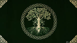 Norse Symbol Of Strength And Protection - The Viking Tree Of Life Wallpaper