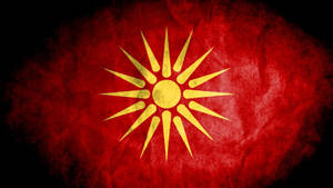 North Macedonia Old Flag Wallpaper