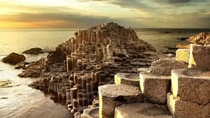 Northern Ireland Giant's Causeway Pile Of Rocks Wallpaper