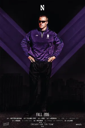 Northwestern University's Head Coach Fitzgerald Capturing Attention Wallpaper