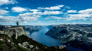 Norway Lysefjorden Incredible View Wallpaper