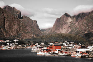 Norway Reine Valley Wallpaper