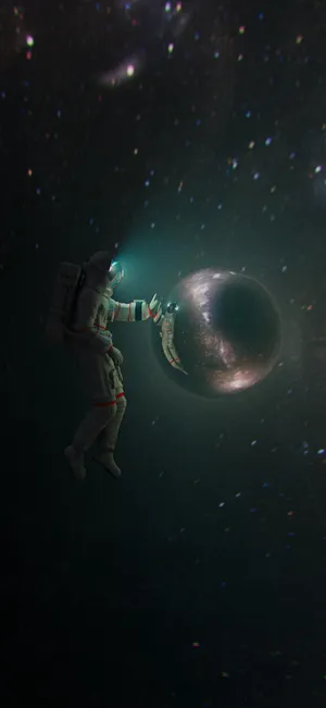 Note 10 Plus Astronaut Wallpaper