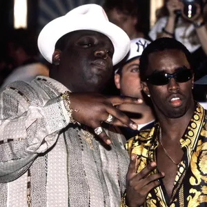 Notorious_ B I G_and_ Associate_ Vintage_ Photo Wallpaper