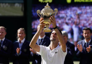 Novak Djokovic 2018 Wimbledon Men's Winner Wallpaper