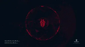 Nubia Red Magic In Red Circle Wallpaper