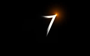 Number 7 Glimpse Font Wallpaper