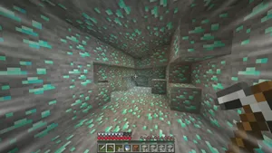 Numerous Minecraft Diamonds Wallpaper