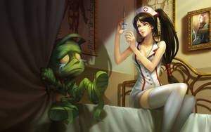 Nurse Akali - League Of Legends Wallpaper