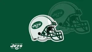 Ny Jets White Helmet Illustration Wallpaper