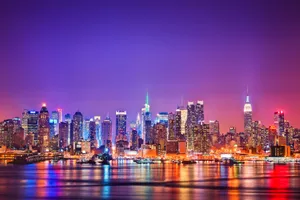 Nyc Skyline At Night Wallpaper