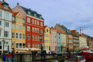 Nyhavn Port Fence Crane Wallpaper