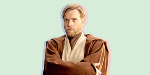 Obi Wan Kenobi Light Green Background Wallpaper