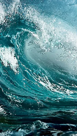 Ocean Iphone Detailed Waves Wallpaper