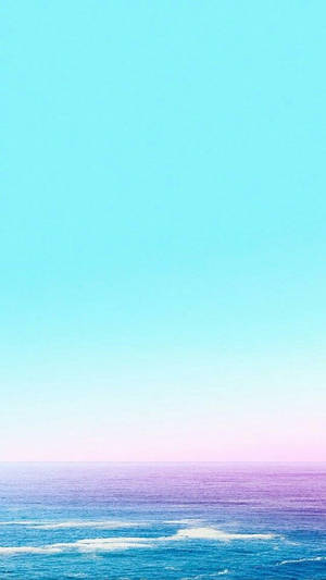 Ocean Pastel Bright Background Wallpaper