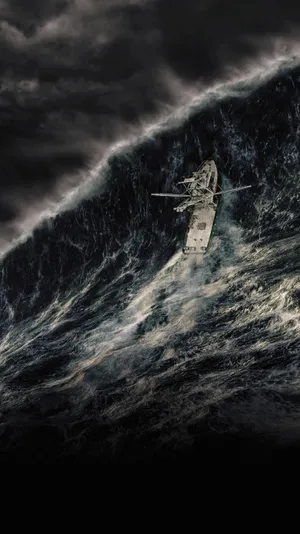 Ocean Storm Strong Waves Wallpaper