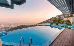 Oceania Villa Infinity Pool Cyprus Wallpaper