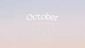 October Wallpaper With The Word October Wallpaper