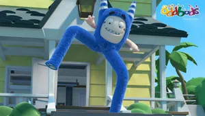 Oddbods Show Pogo With Long Legs Wallpaper