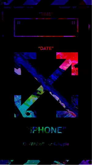 Off White Iphone Colorful Logo Wallpaper