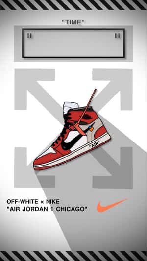 Off White Jordan 1 Chicago Wallpaper
