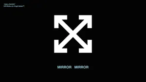 Off White Logo Mirror Mirror Wallpaper