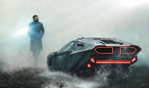 Officer K Spinner Blade Runner 2049 4k Wallpaper