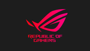 Official Rog Logo In Rgb Colours Wallpaper