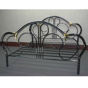 Old Metal Iron Bed Frame Wallpaper