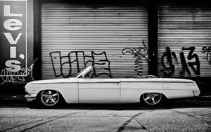 Old-school Graffiti With Car Wallpaper