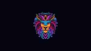 Oled 4k Lion With Leaves Mane Wallpaper