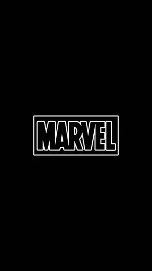 Oled 4k White Marvel Logo Wallpaper