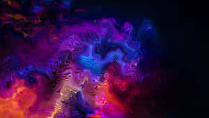 Oled Monitor Swirls Of Color Wallpaper
