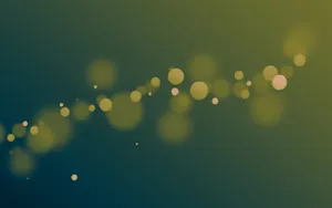 Olive Greenaesthetic Desktop Light Orbs Wallpaper