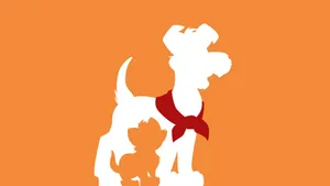 Oliver And Friends Exploring The City Streets In Disney's Oliver And Company. Wallpaper