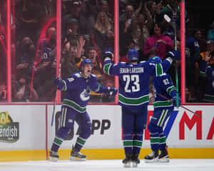 Oliver Ekman Larsson With Vasily Podkolzin Wallpaper