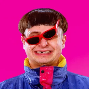 Oliver Tree Crooked Orange Shades Wallpaper