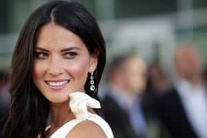 Olivia Munn Elegant Red Carpet Look Wallpaper