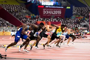 Olympic Sports Running Event Wallpaper