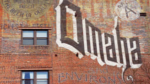 Omaha Brick Wall Mural Wallpaper