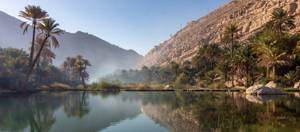 Oman River Clear Water Wallpaper