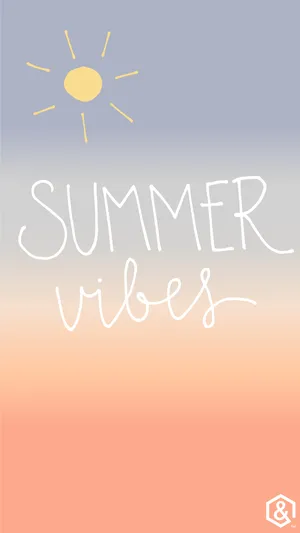Ombre Summer Vibes Wallpaper