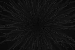 Ominous All-black Abstract Illustration Wallpaper