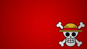 One Piece 4k Cross Bone Logo Wallpaper