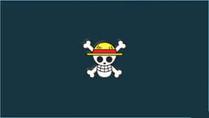 One Piece Chibi Straw Hat Pirates Logo Wallpaper