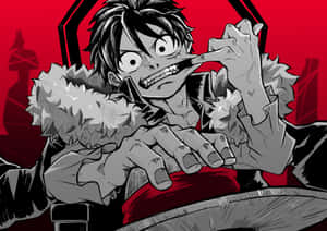 One Piece Luffy Art 5k Wallpaper